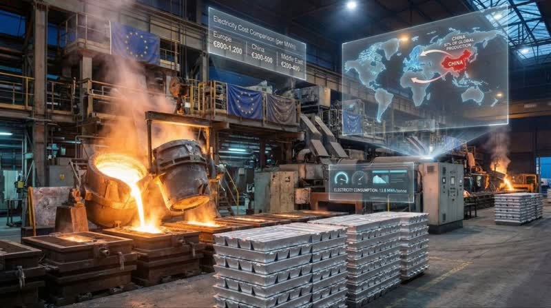 افول ساختاری صنعت آلومینیوم اروپا؛ فراتر از یک رکود مقطعی